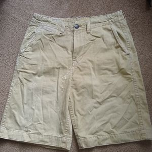 American Eagle longer length khaki shorts size 32